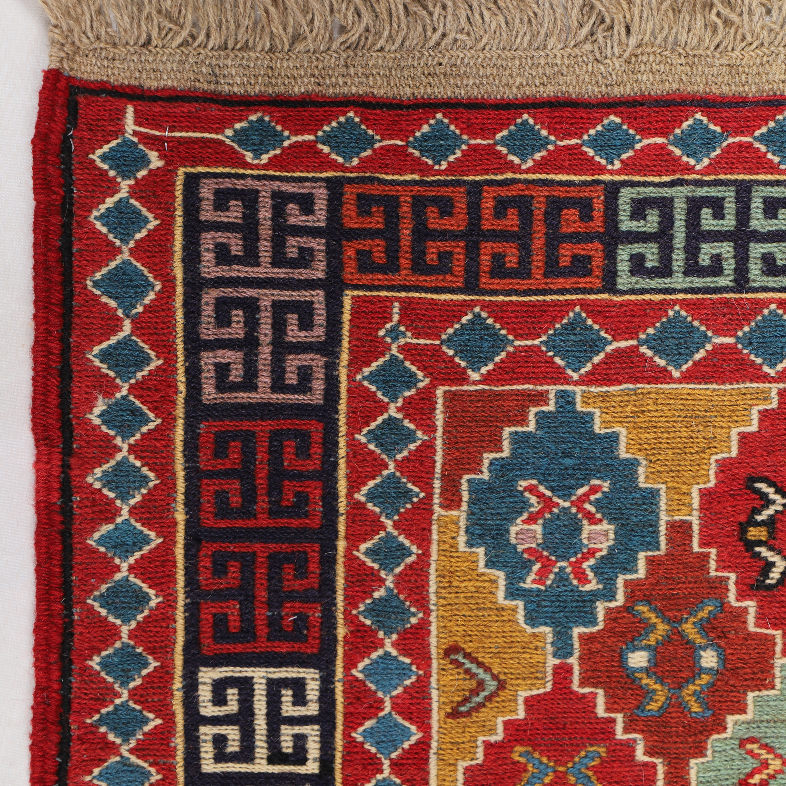 گلیم دستبافت یک متری مدل ورنی کد 4020653