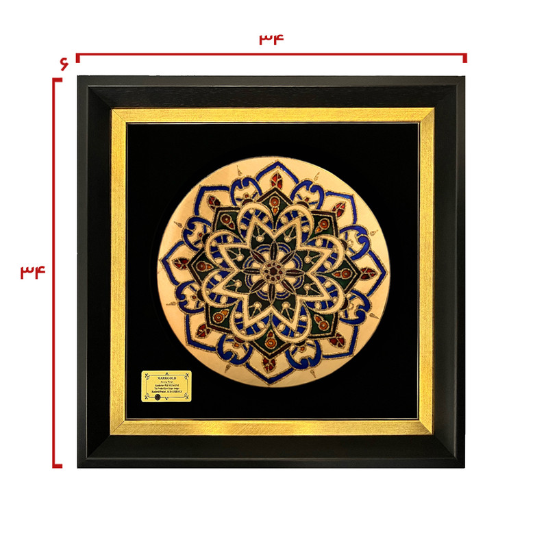 تابلو طلا کوب مارک گلد طرح ماهک کد T3415 