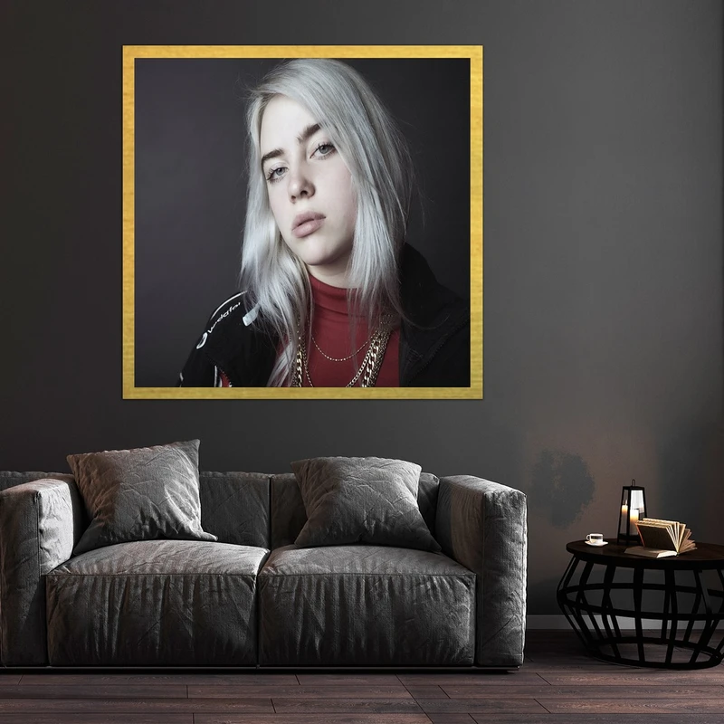 تابلو بکلیت طرح خواننده بیلی آیلیش  مدل قاب شاسی T-S7788