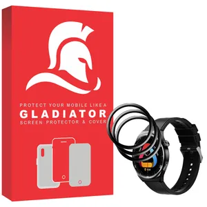 محافظ صفحه نمایش گلادیاتور مدل GWP3000 مناسب برای ساعت هوشمند شیائومی QCY GT2 بسته سه عددی