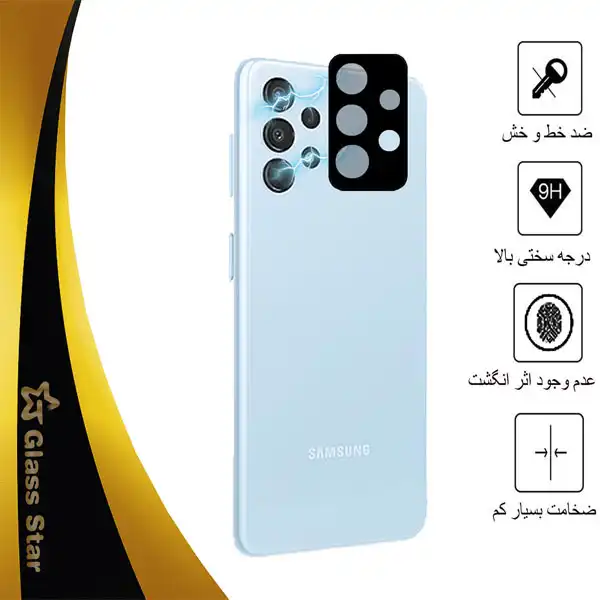 محافظ لنز دوربین گلس استار مدل FLG مناسب برای گوشی موبایل سامسونگ Galaxy A13 4G