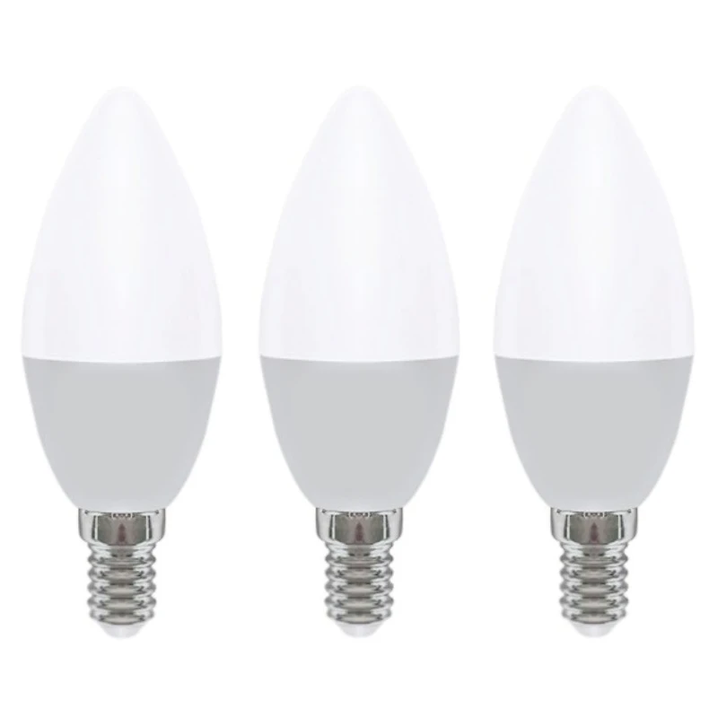 لامپ اس ام دی 6 وات پارس شهاب مدل بادامی مات پایه E14 مجموعه 3 عددی