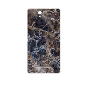 MAHOOT Earth-White-Marble Cover Sticker for Sony Xperia C3 Dual