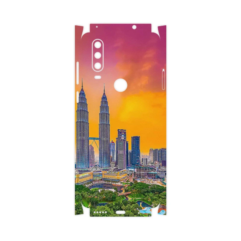 برچسب پوششی ماهوت مدل City of Kuala Lumpur-FullSkin مناسب برای گوشی موبایل موتورولا One Action