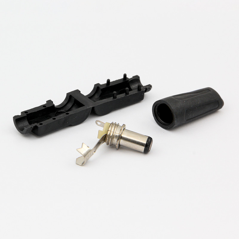 فیش تغذیه آداپتور مدل 2.1/2.5MM-90 degree بسته 2 عددی