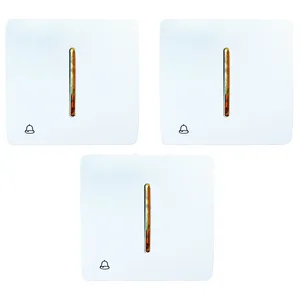 کلید زنگ صنایع آسیا الکتریک مدل SFD-GD بسته 3 عددی