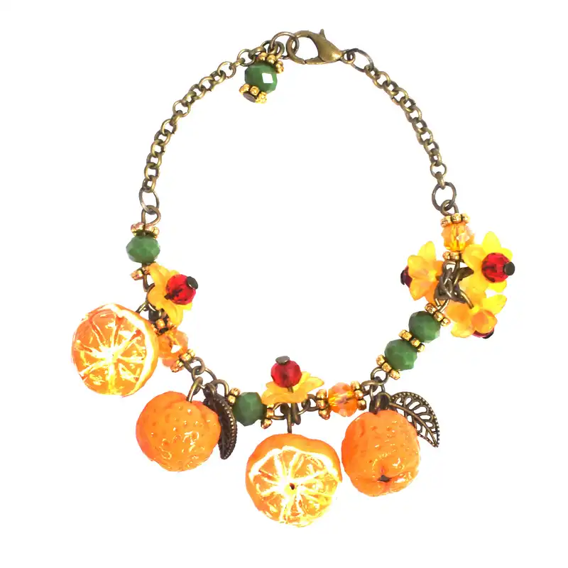 پابند زنانه طرح نارنگی کد 09