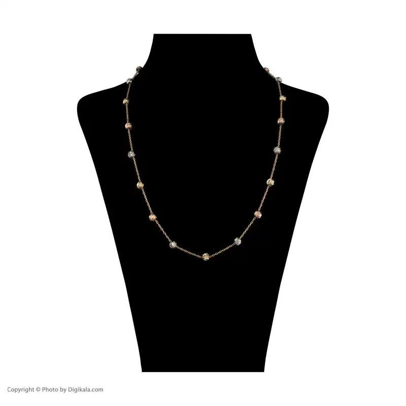 گردنبند طلا 18 عیار زنانه مایا ماهک مدل MM1722 طرح گوی تراش