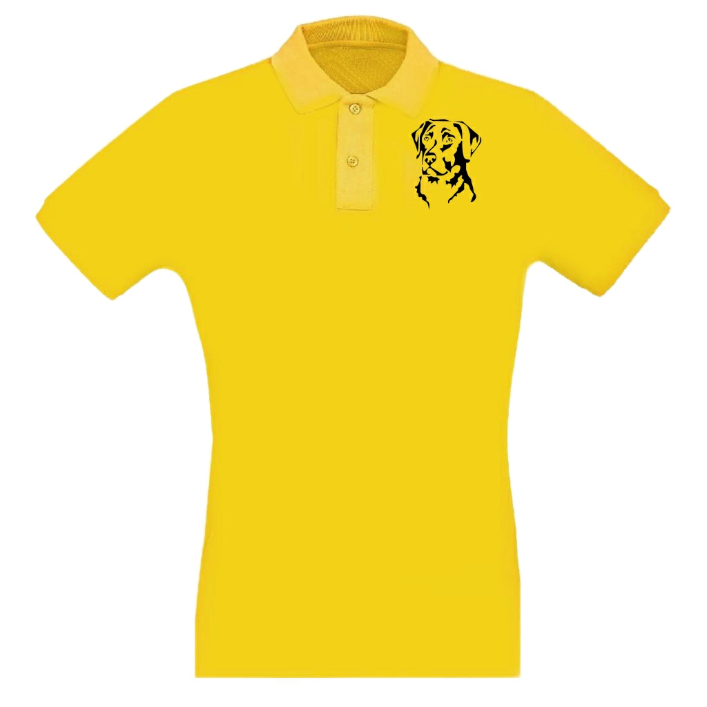 پولوشرت آستین کوتاه مردانه مدل سگ X1196 رنگ زرد