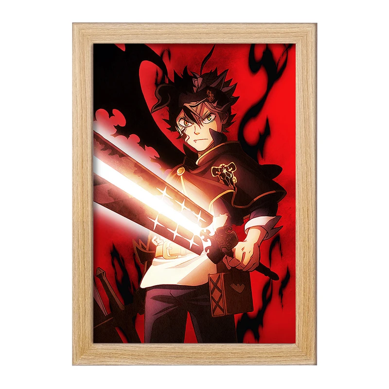 تابلو خندالو مدل آستا انیمه بلک کلاور Black Clover  کد 11705