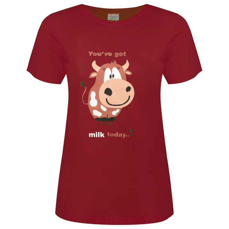 تی شرت آستین کوتاه زنانه مدل کارتونی کد 13