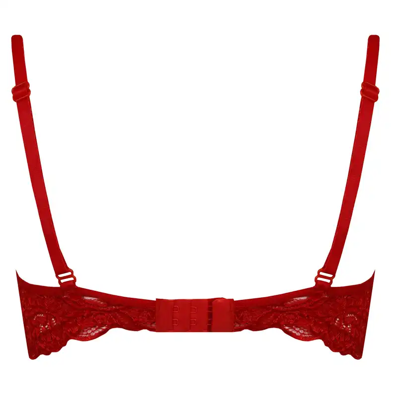 سوتین زنانه ایزابلا مدل پولکی هارنس فنردار کد 4459-08 رنگ قرمز