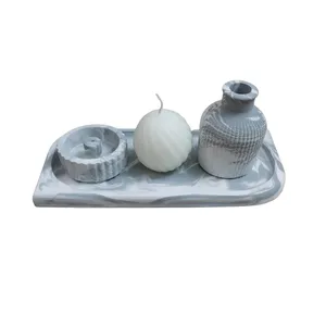 ست 4 تکه جاعودی سنگی طرح ابروبادی کد T07