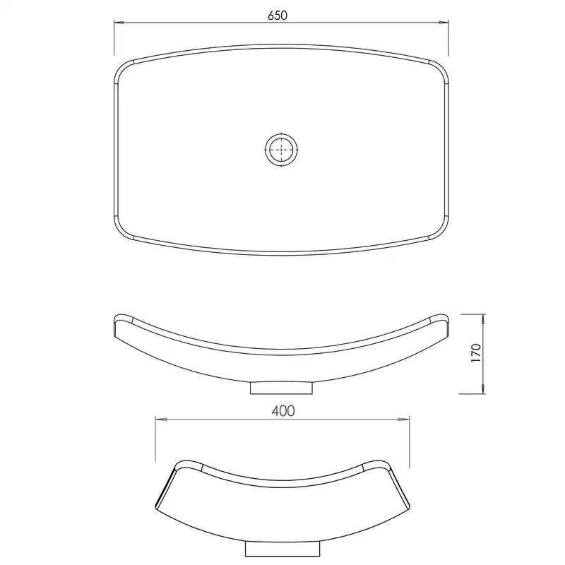 کاسه روشویی مدل مستطیل