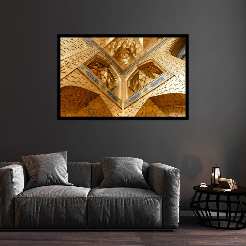 تابلو بکلیت طرح تصویر ایوان حرم امام رضا (ع) مدل B-bu2575