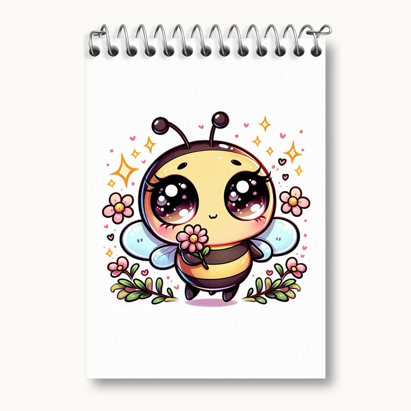 دفتر یادداشت 50 برگ خندالو مدل زنبور کیوت کد N1441