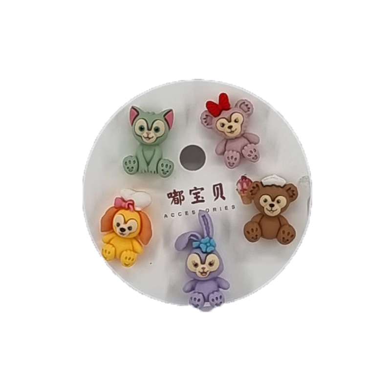 گل سینه دخترانه مدل DUBAOBEI AF04 بسته 5 عددی