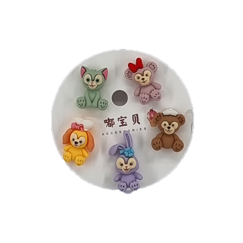 گل سینه دخترانه مدل DUBAOBEI AF04 بسته 5 عددی