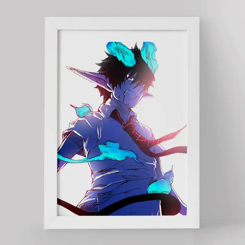 تابلو خندالو مدل رین انیمه جنگیر آبی کد 16359