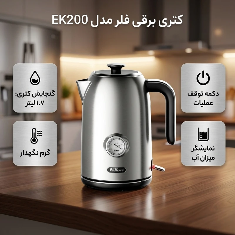 عکس شماره 2 : کتری برقی فلر مدل ek200