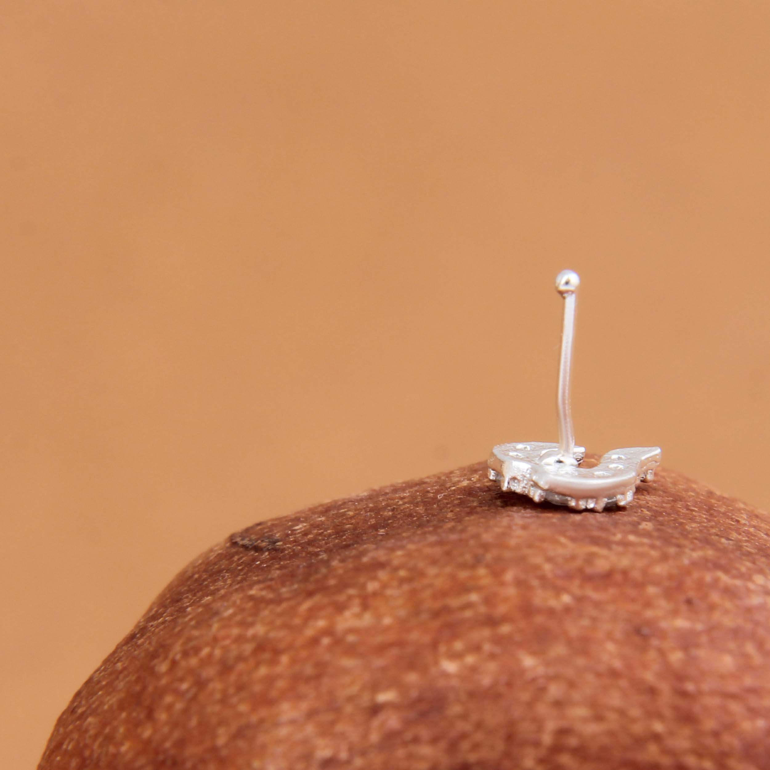 پیرسینگ نقره زنانه مدل فانتزی کد GZN_278