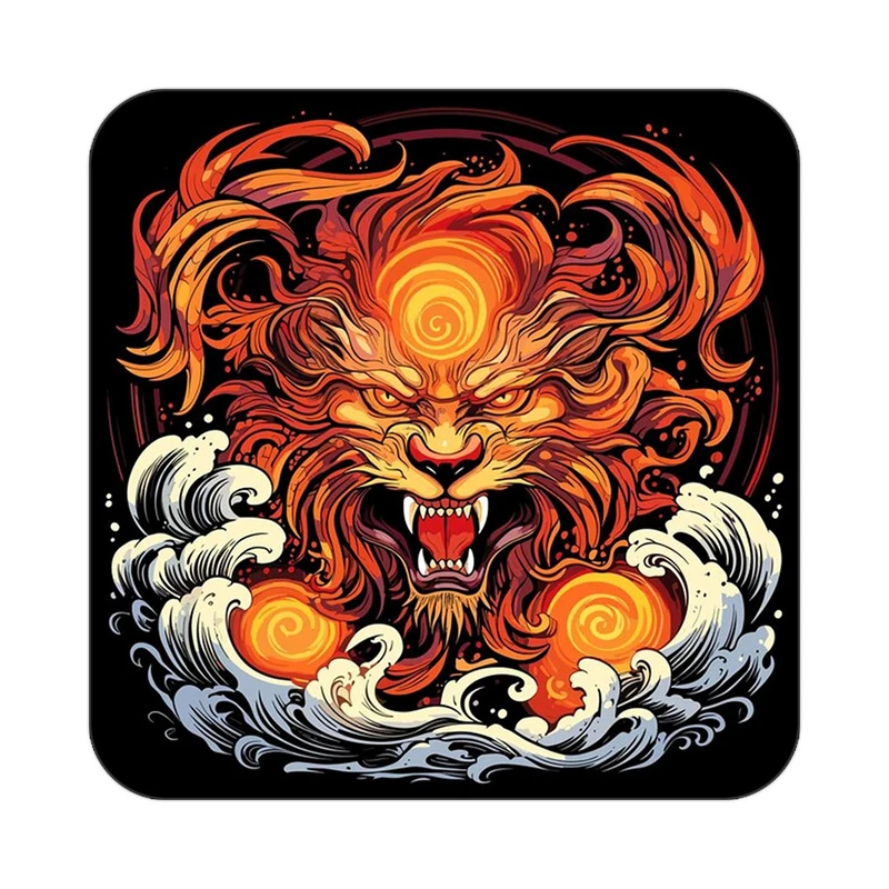 زیر لیوانی کاکتی طرح شیر مدل mp23995