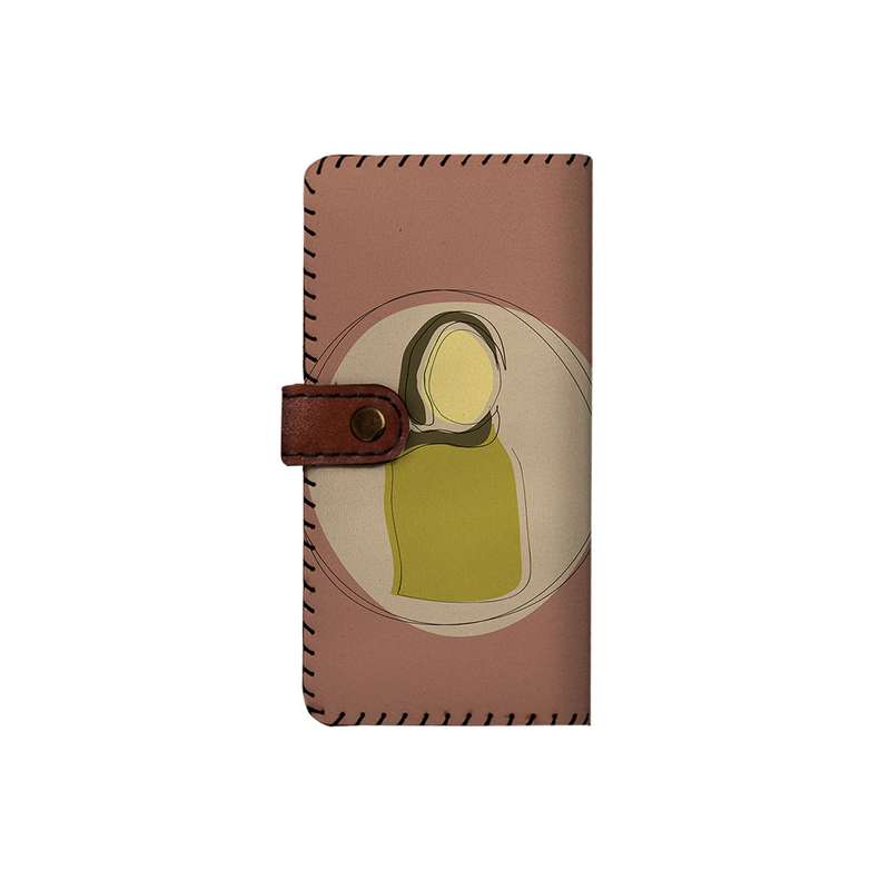 کیف پول چرمی ترمه طراحان ایده مدل بنددار کد hnn003