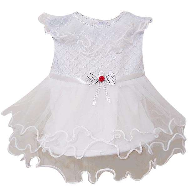 پیراهن دخترانه مدل Princess رنگ سفید