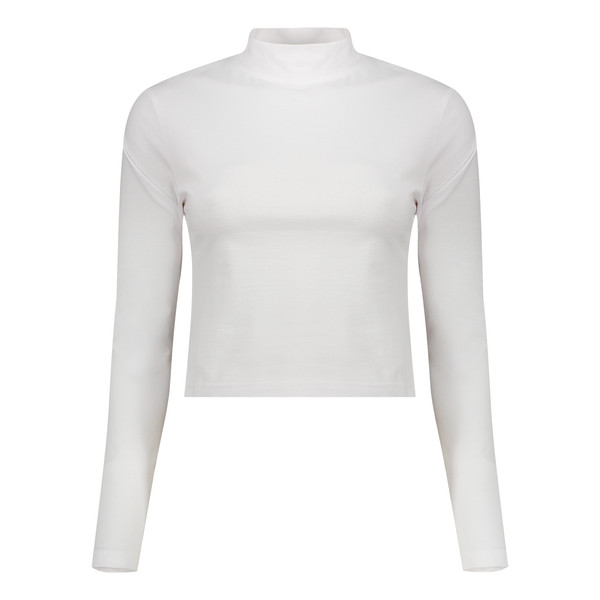 کراپ تیشرت آستین بلند زنانه کانتکس مدل 205