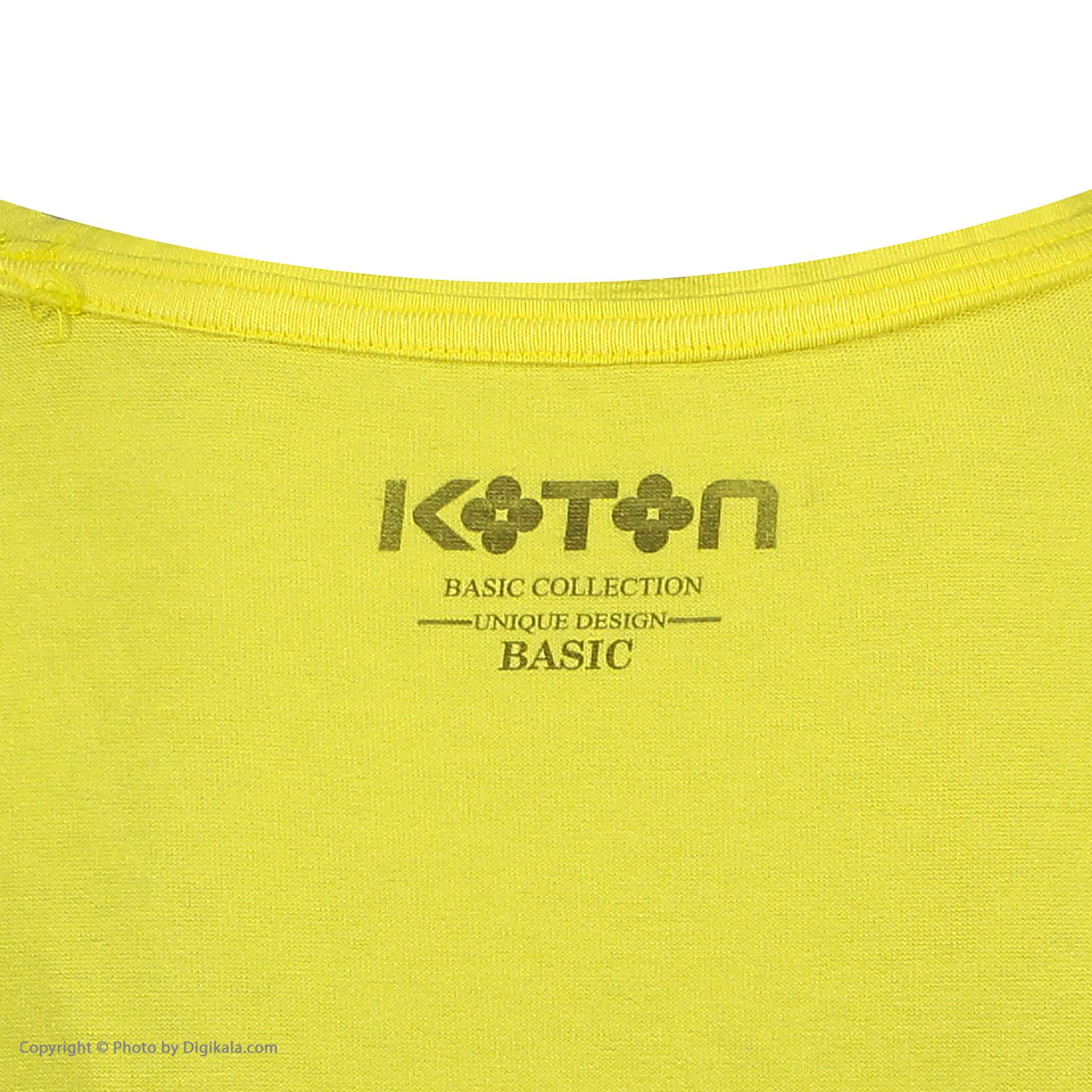 تی شرت زنانه کوتون مدل 0YAK13640OK-Yellow -  - 6