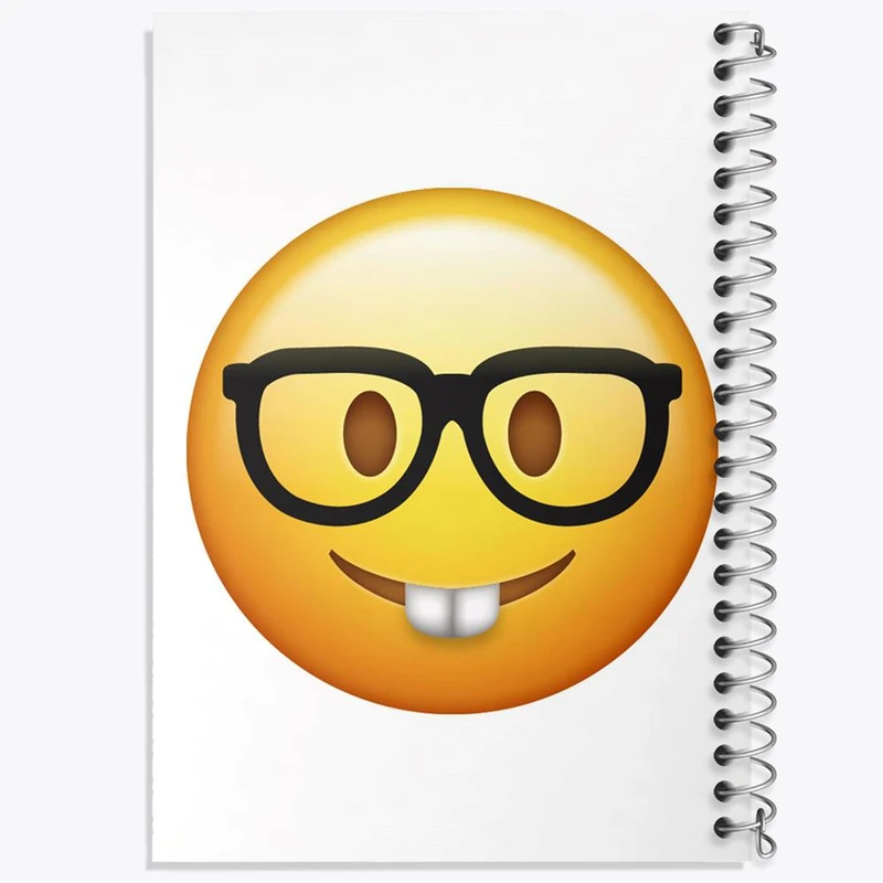 دفتر ژورنال نویسی 50 برگ خندالو مدل نقطه ای طرح ایموجی کد 24658