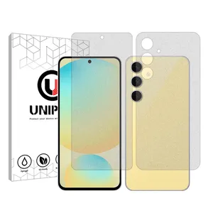 Unipro Explosion Proof model matte screen protector suitable for Samsung Galaxy S24 FE mobile phone along with the back of the phone protector