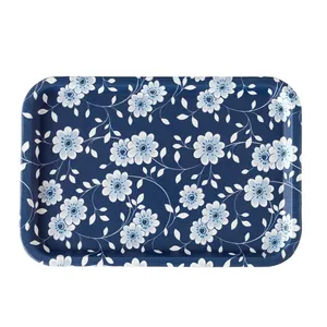 سینی بدون دسته مادام کوکو مدل Reve Bleu Vista سایز 31*21 سانتی متر