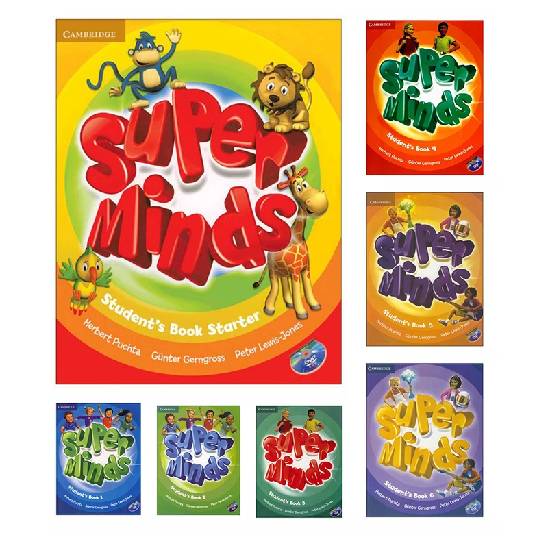 کتاب Super Minds اثر جمعی از نویسندگان انتشارات هدف نوین 7 جلدی