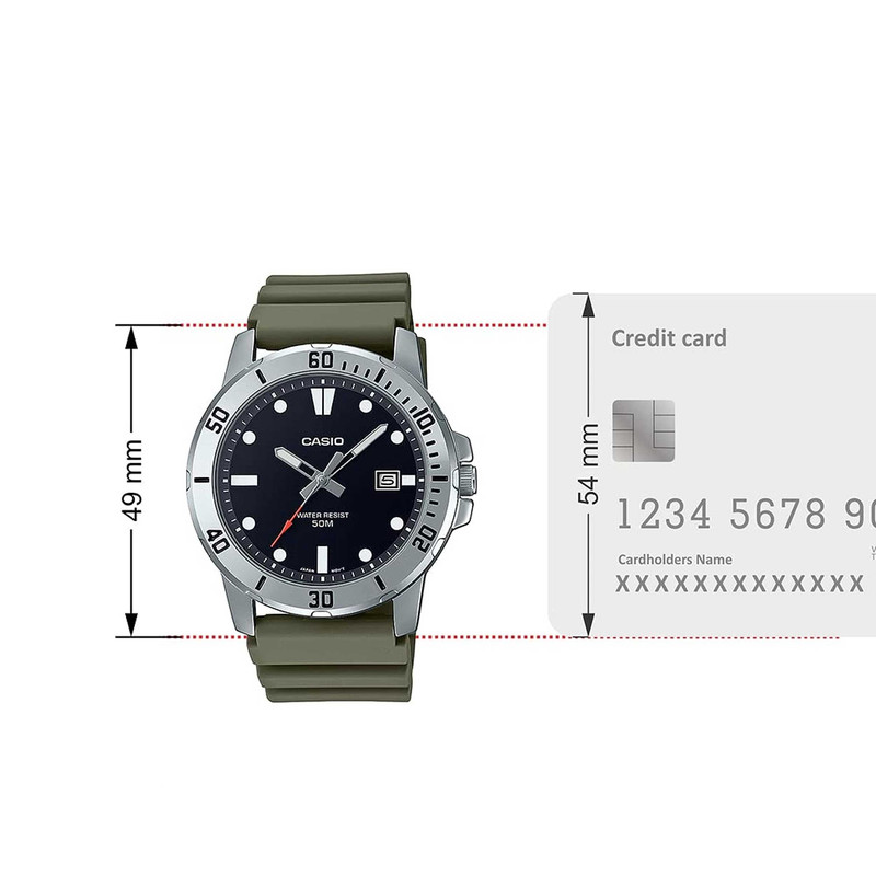 ساعت مچی عقربه‌ای مردانه کاسیو مدل MTP-VD01-3EVUDF