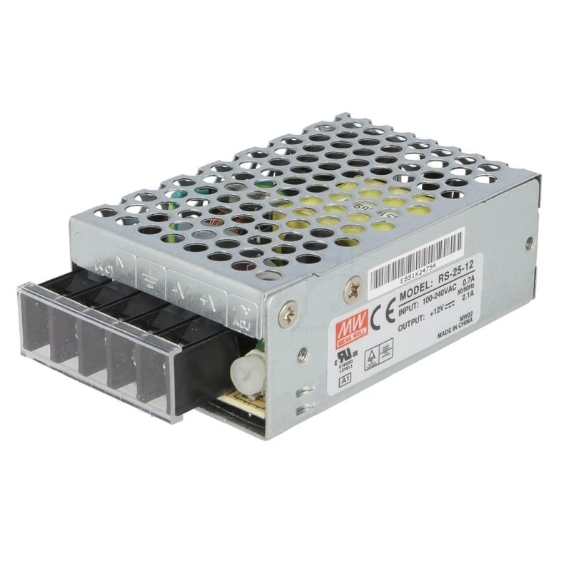 منبع تغذیه 12 ولت 2.1 آمپر مینول مدل RS-25-12