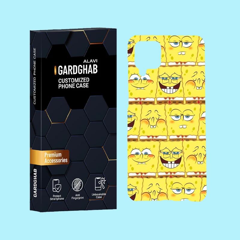 کاور گارد قاب علوی مدل پترن  فانتزی مناسب برای گوشی  موبایل سامسونگ Galaxy A12