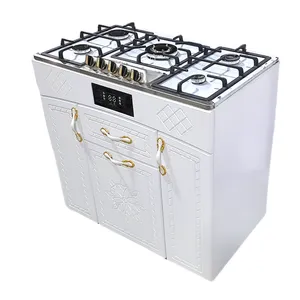 اجاق گاز 5 شعله هاکان مدل اجاق گاز چهار درب صفحه استیل اپکسی کوهان دار با ترموکوپل