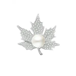 سنجاق سینه زنانه گالری شمرون مدل برگ کد BRC092S0 