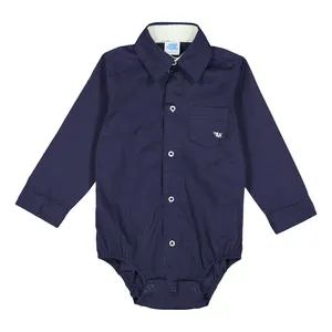 بادی آستین بلند پسرانه مدل زیر دکمه دار