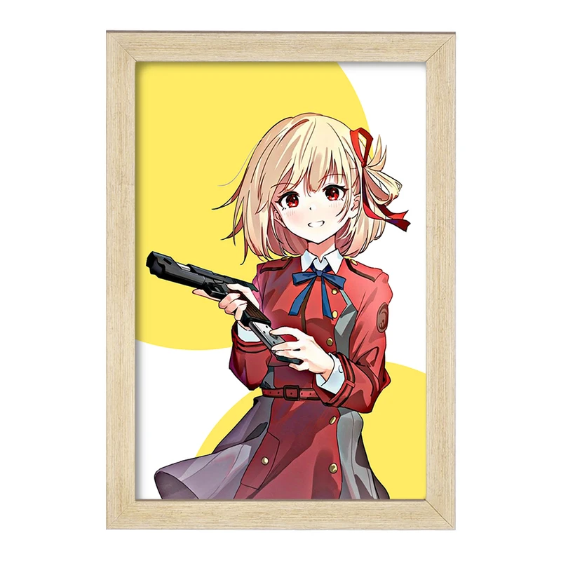 تابلو خندالو مدل چیساتو انیمه لیکوریس ریکویل Lycoris Recoil  کد 22996