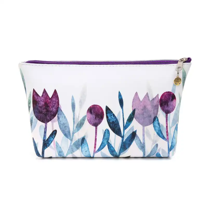 کیف لوازم آرایش زنانه مدل گل لاله کد A146