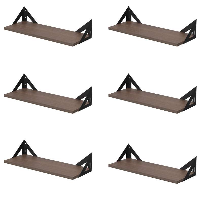 شلف دیواری دینیال مدل مثلثی کد DN-02SH-06 مجموعه شش عددی