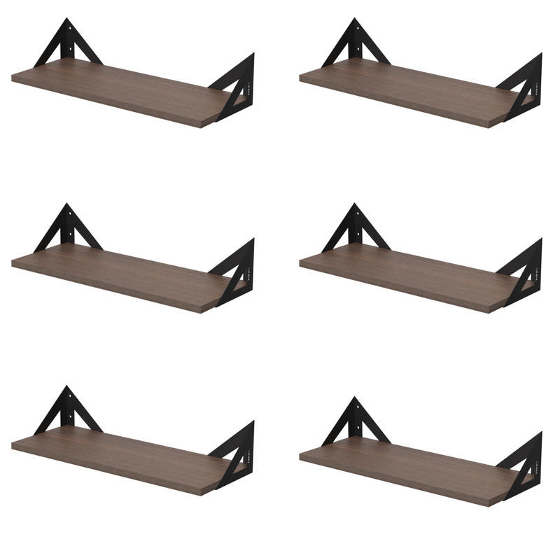 شلف دیواری دینیال مدل مثلثی کد DN-02SH-06 مجموعه شش عددی