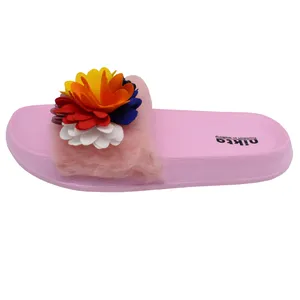 دمپایی زنانه نیکتا مدل 297 پولیشی گلدار PK