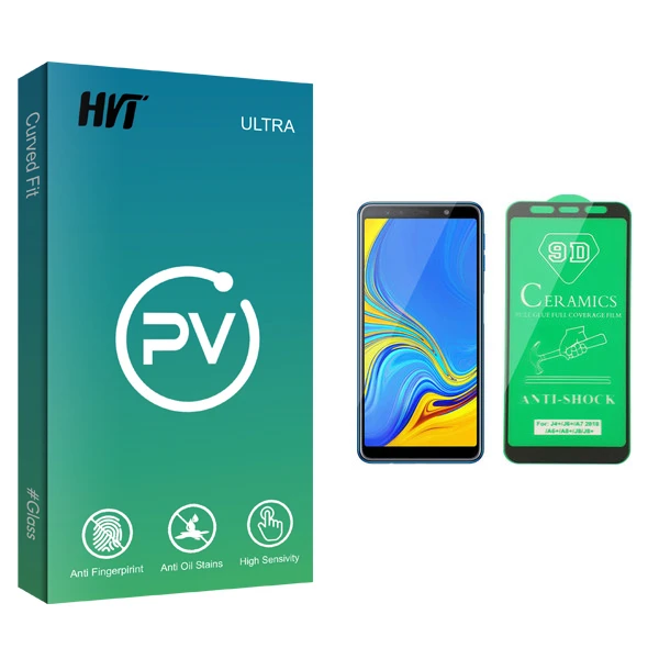 محافظ صفحه نمایش سرامیکی اچ وی تی مدل PV glass مناسب برای گوشی موبایل سامسونگ Galaxy A7 2018