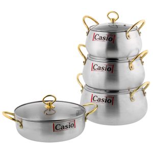 نقد و بررسی سرویس قابلمه 8 پارچه کاسیو کد 5033 توسط خریداران