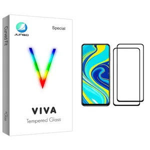 Junbo Viva Glass Screen Protector For Xiaomi Redmi Note 9S Pack Of 2