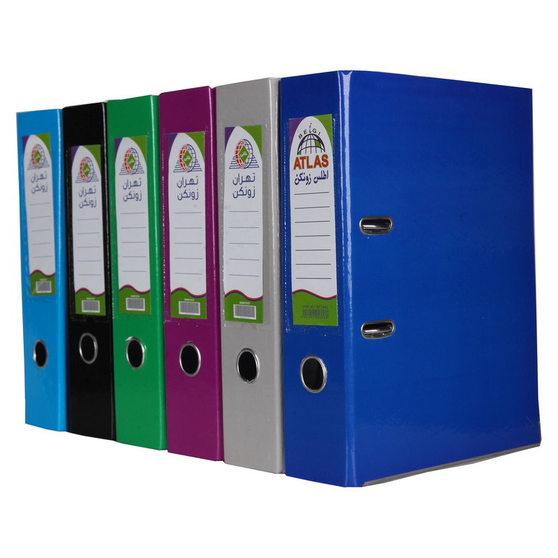 زونکن اطلس زونکن مدل لبه فلزی قفل دار A4-08 بسته 6 عددی