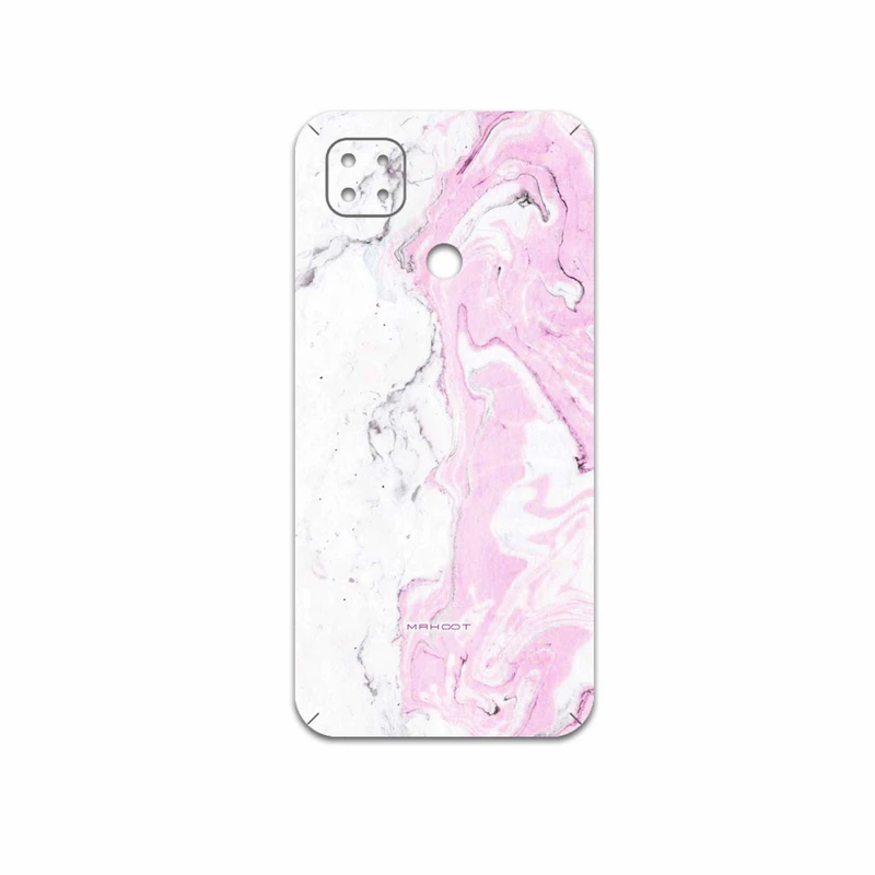 برچسب پوششی ماهوت مدل Blanco-Pink-Marble مناسب برای گوشی موبایل شیائومی Poco C31